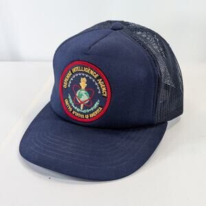 VTG Central Intelligence Agency CIA Patch Mesh Trucker Snapback Cap Hat Young An